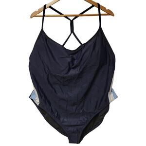 NWT J.Crew Racer Back Swimsuit Beachy Swim Poolside Vacation Cruise Plus‎ SZ 24